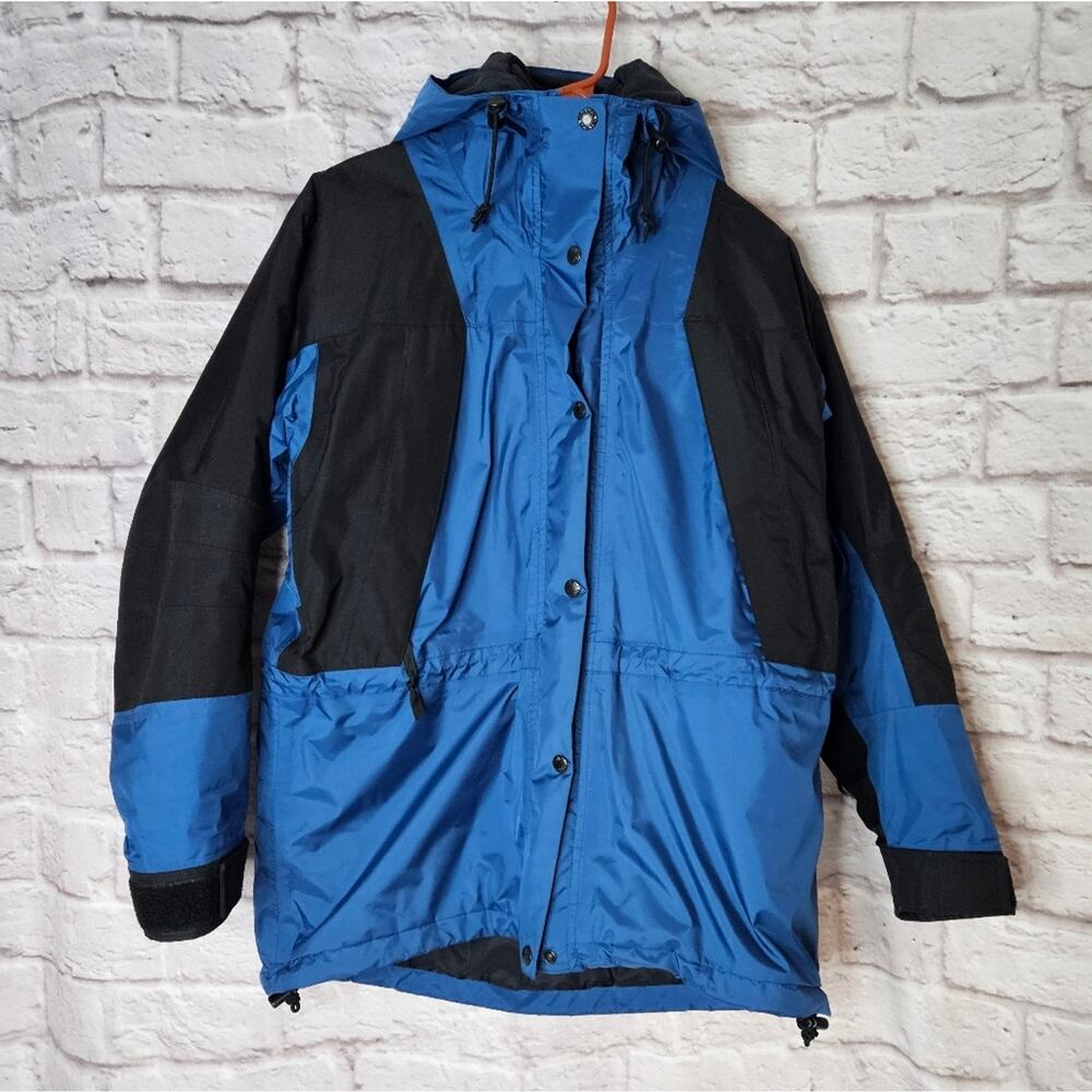 The North Face Gore Tex ski winter jacket coat size small womens blue black vtg